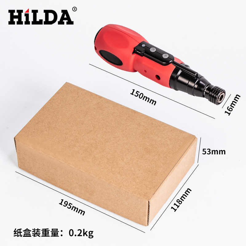 Hilda lote destornillador eléctrico para adaptarse a 3,6 V hogar USB mini destornillador magnético recargable Taladro