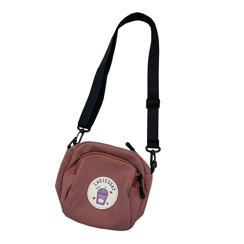 Bolso bandolera pequeño 2025 para mujer, versión coreana Ulzzang, estilo ins, simple, versátil, lindo, bolso de tela para estudiantes, dropshipping