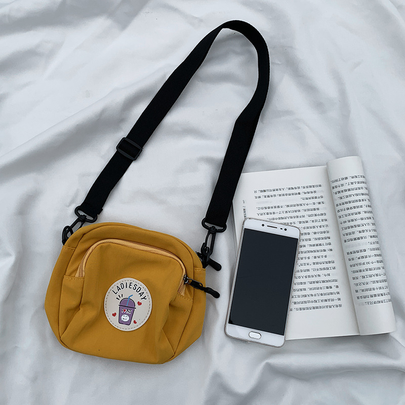 Bolso bandolera pequeño 2025 para mujer, versión coreana Ulzzang, estilo ins, simple, versátil, lindo, bolso de tela para estudiantes, dropshipping