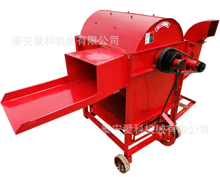 中型稻谷高粱大豆脱粒机75型两风机脱粒效果更好可配12马力柴油机