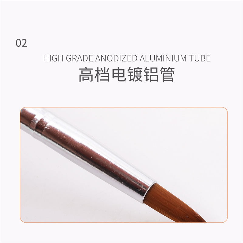 Cross-border especial 6 piezas con diamante de uñas de cristal de la pluma de cristal de uñas especial azul diamante tallado pintura pluma 6 piezas traje