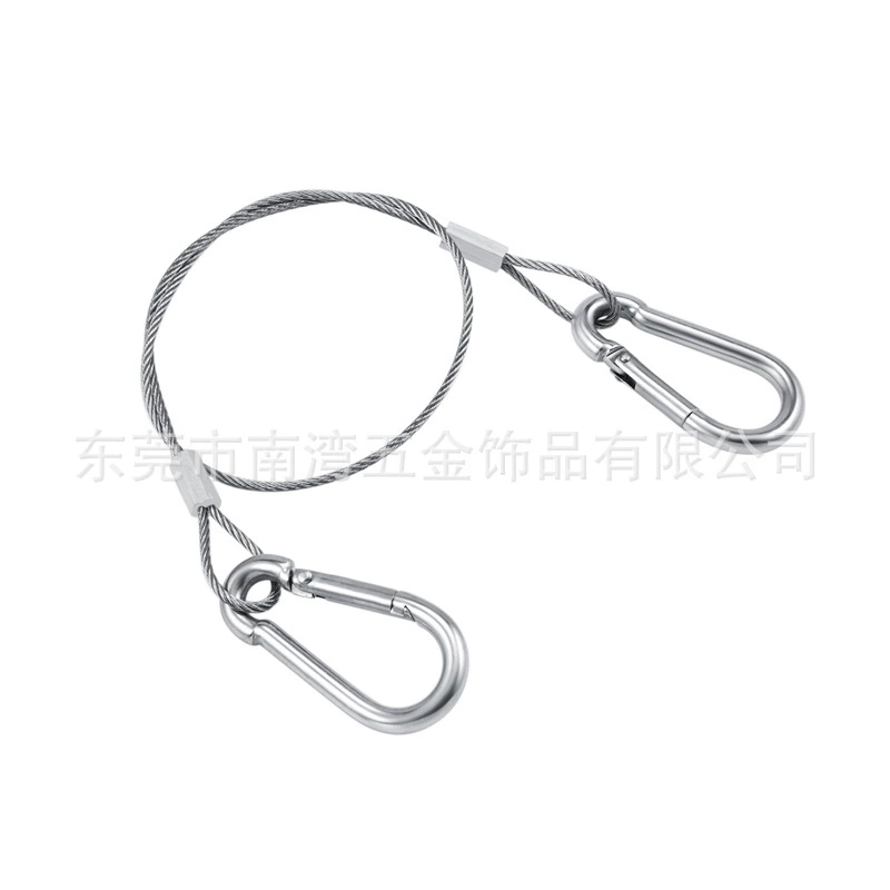 Прямая Заводская обработка троса из нержавеющей стали 304, защитная веревка для промышленного и горнодобывающего освещения/страховочный строп