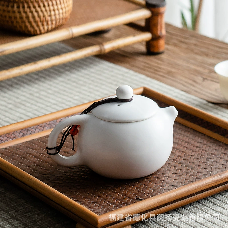 Flavored tea, ceramic teapot, Japanese tea set for home use