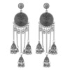 Earrings, round small bell, long ethnic pendant, Amazon, India, ethnic style, wholesale