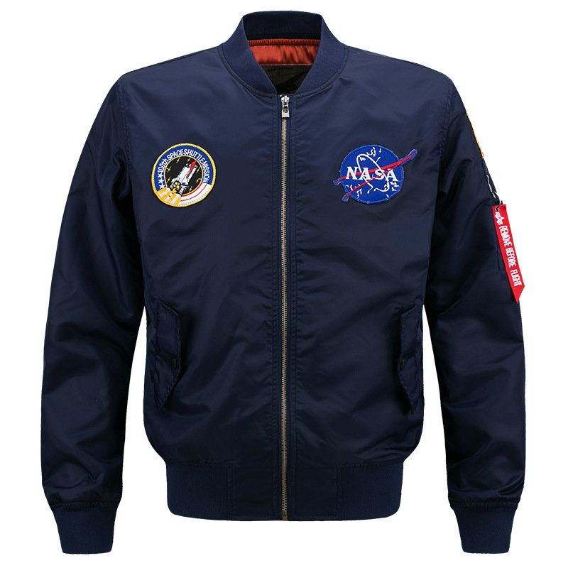 Primavera y otoño NASA conjunta astronauta capa de la Fuerza Aérea MA01 piloto americano hombres otoño ropa más tamaño marca moda top image 4