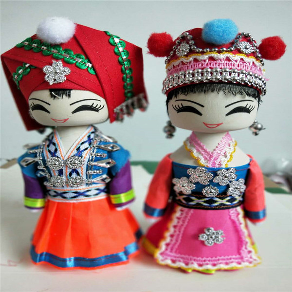 ethnic wooden doll head
