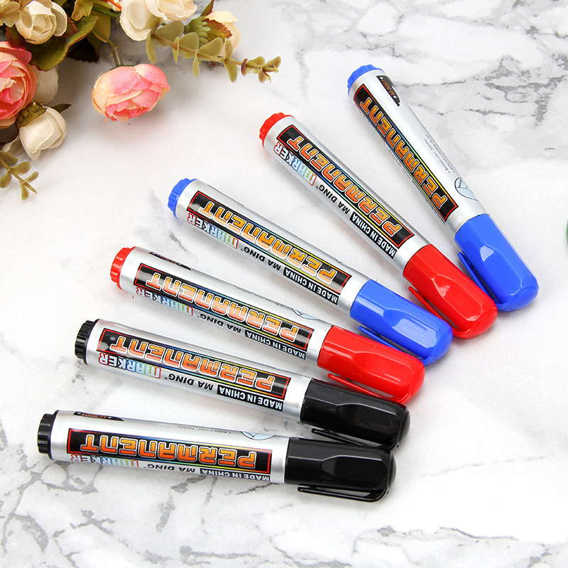 8001 de gran capacidad Rojo Negro Azul rotulador pluma grande pluma Express pluma suave impermeable rotulador al por mayor