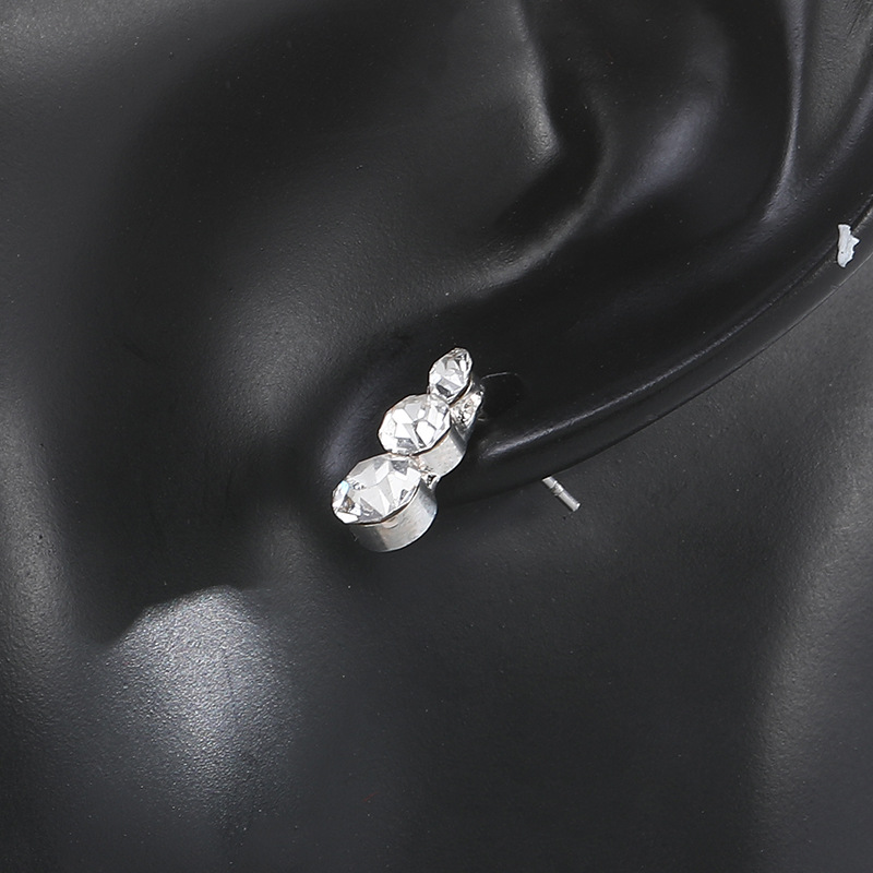 Traje de diamantes de imitación pendientes COLLAR COLGANTE de cadena de cobre collar femenino ins simple Internet celebridad collar de cadena de clavícula joyería de moda