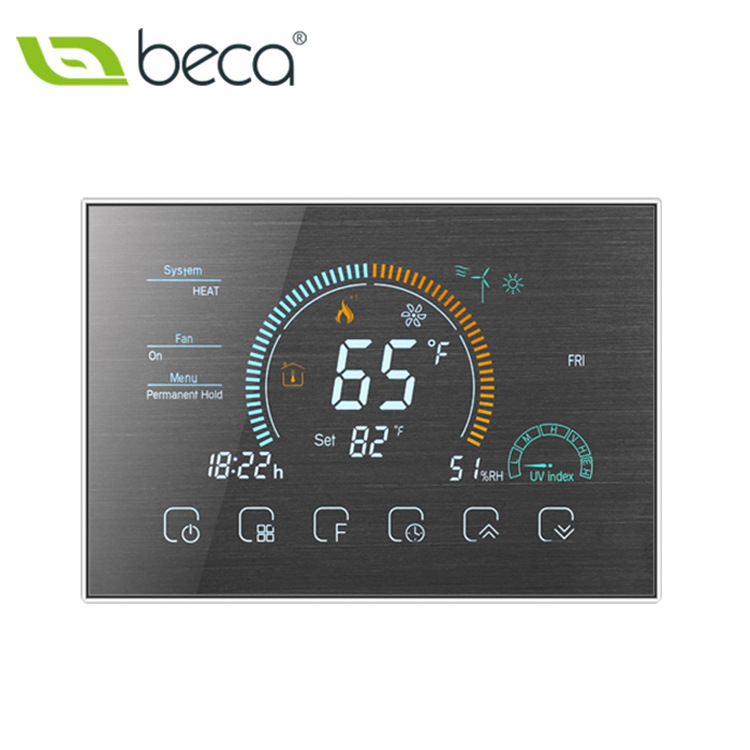 Hogar fuente de aire bomba de calor termostato panel C Línea 24V graffiti WiFi fuente de tierra bomba de calor aire acondicionado controlador inteligencia