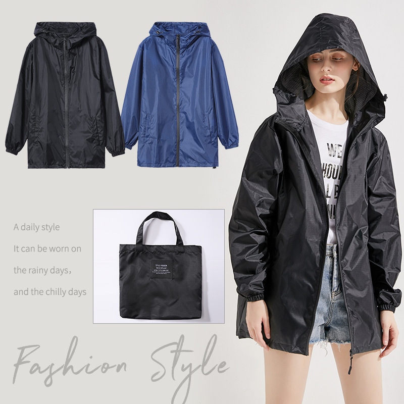 Fashion adult short outdoor sports running rain-proof waterproof clothing raincoat foreign trade AliExpress Amazon delivery