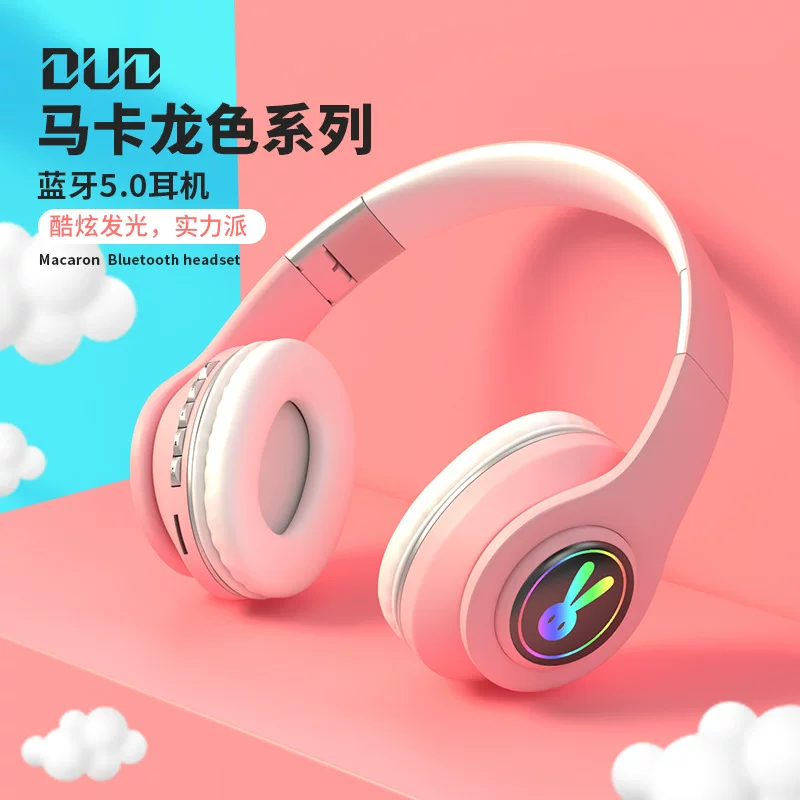 Наушники Sennheiser Bluetooth 5.0 заводская новинка LED с подсветкой монетка наушники макаронного цвета стерео беспроводные
