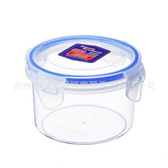 300ml Walmart factory-inspected food-grade plastic PP four-sided buckle round small-capacity food preservation box
