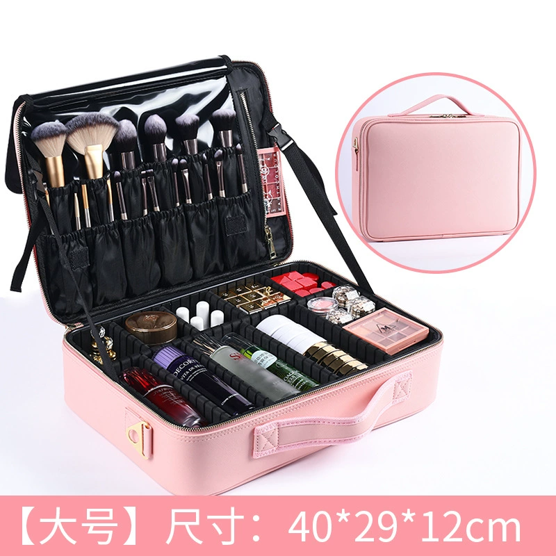 Capacious handheld cosmetic bag for manicure, wholesale