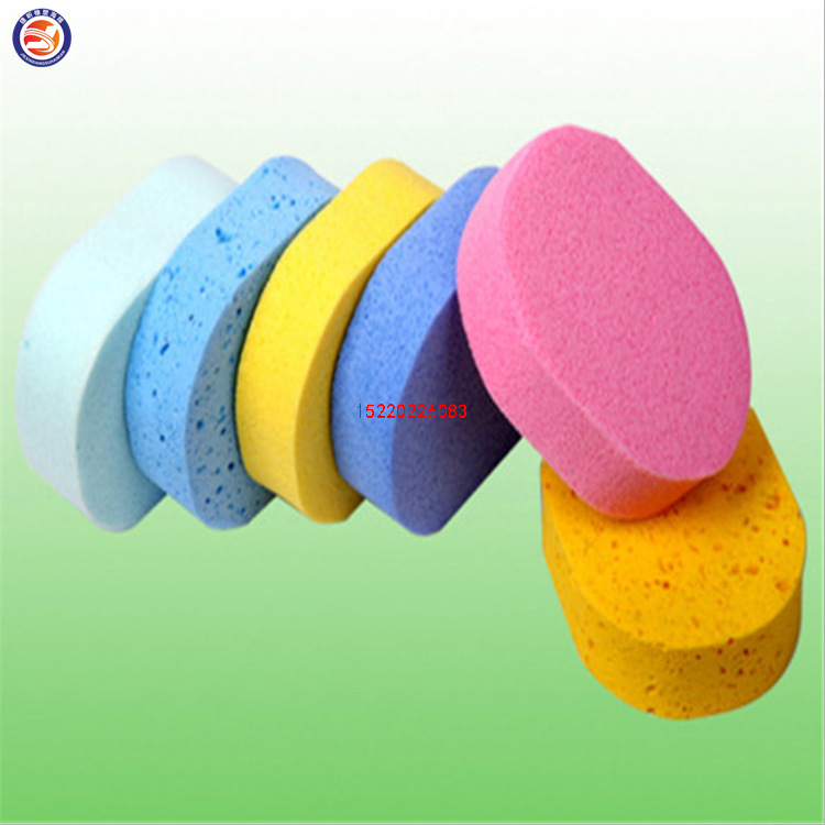 木浆绵海绵批发 可加工造型印刷 吸水保湿洗澡护肤木浆绵