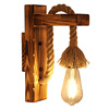Country wooden retro sconce, decorations for living room for corridor for gazebo, American style