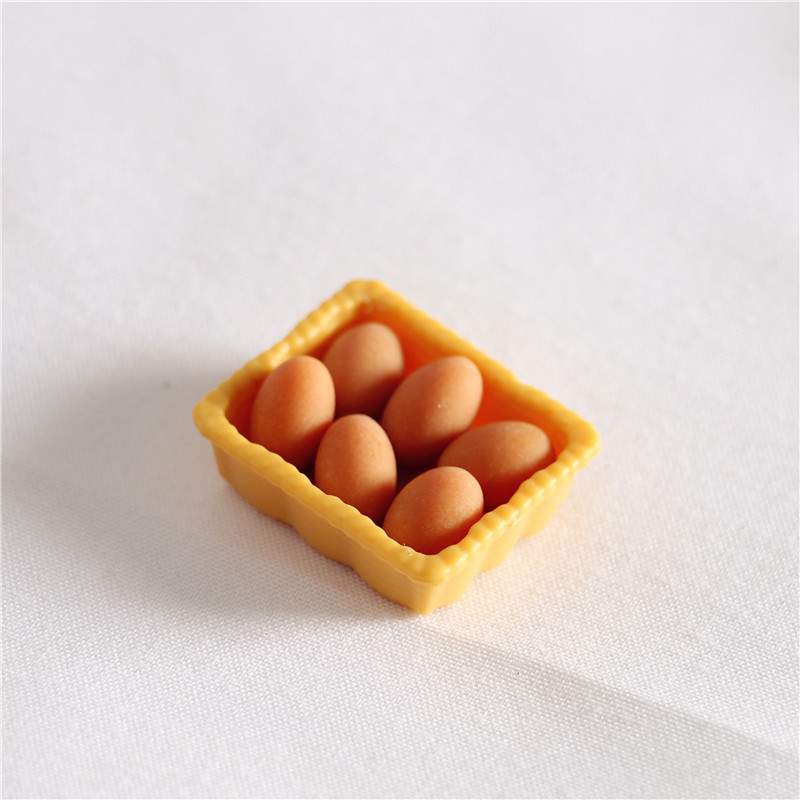 Dollhouse Dollhouse miniature food and play OB11 model shooting props life Set boxed egg combination