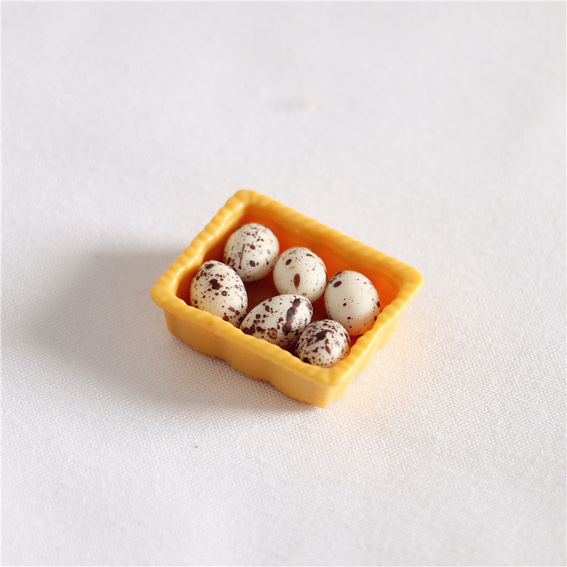 Dollhouse Dollhouse miniature food and play OB11 model shooting props life Set boxed egg combination