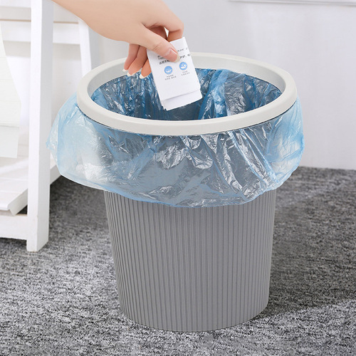 30 pieces disposable garbage bags manufacturer wholesale rolled flat black plastic bags household garbage bags