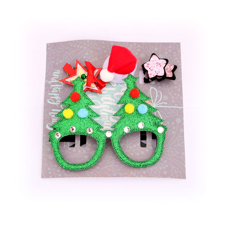 Nuevas decoraciones de Navidad horquilla gafas horquilla regalos de Navidad traje niños regalos para niños regalos de actividad