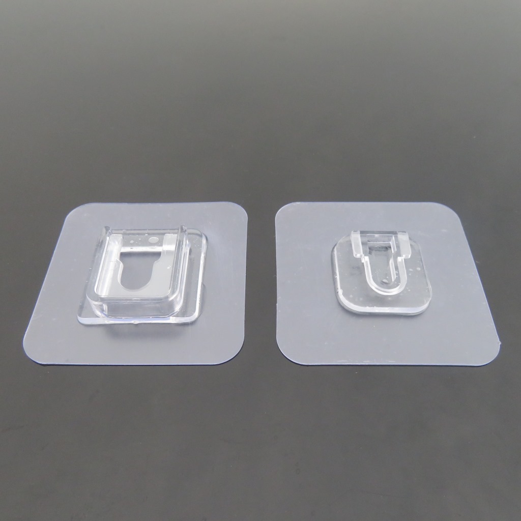 Pegatinas sin costura Madre y niño hebilla pasta de clavos sin clavos pegatinas de tablero de enchufe de pared fuerte dispositivo de pasta de enchufe hembra y niño hebilla de doble cara pegatinas hebilla