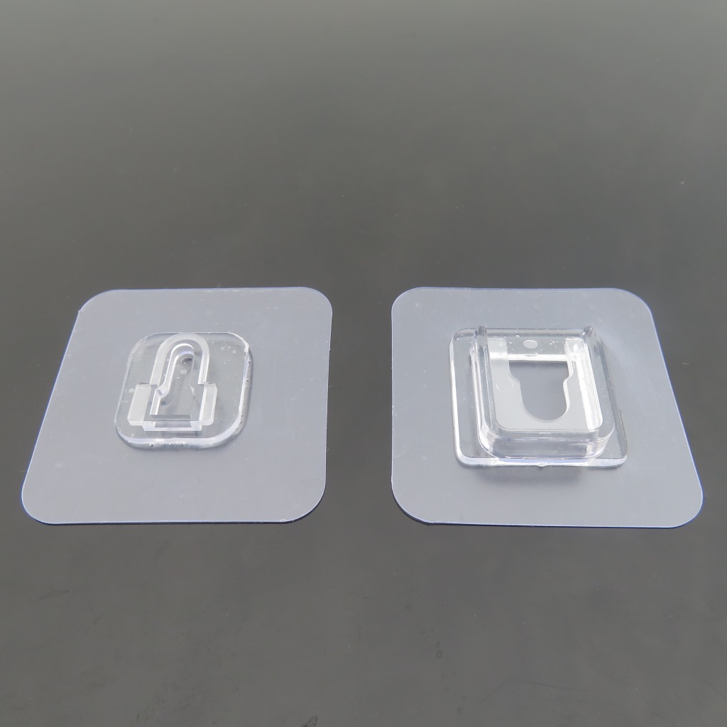 Pegatinas sin costura Madre y niño hebilla pasta de clavos sin clavos pegatinas de tablero de enchufe de pared fuerte dispositivo de pasta de enchufe hembra y niño hebilla de doble cara pegatinas hebilla