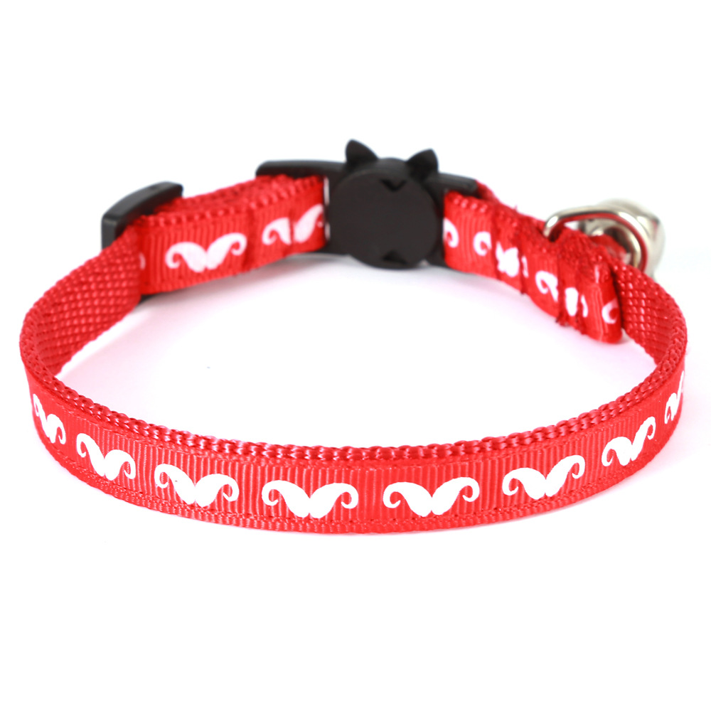 Transfronterizo nuevo gato campana gato garra barba collar de mascota hebilla de seguridad ajustable collar de gato de luz nocturna