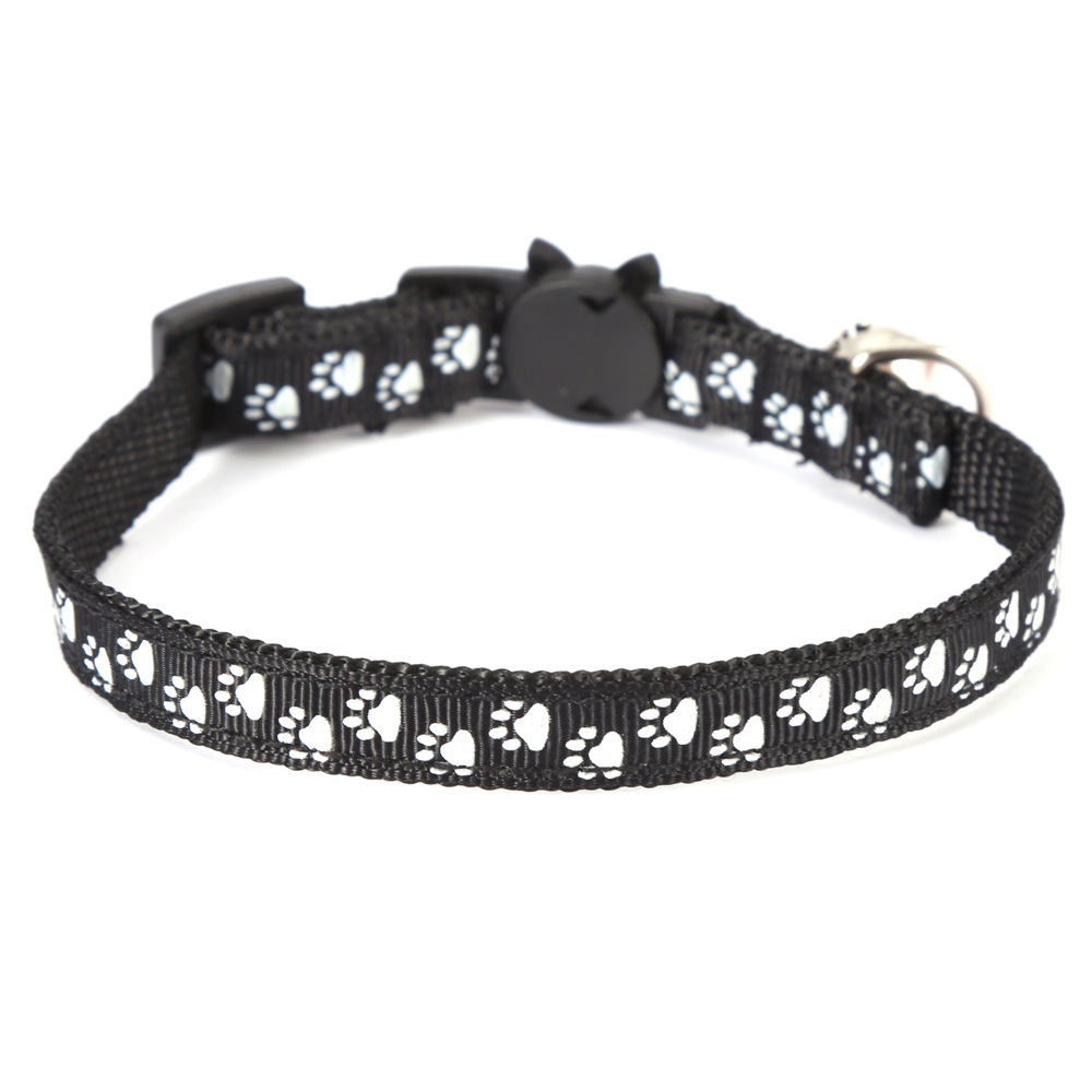 Transfronterizo nuevo gato campana gato garra barba collar de mascota hebilla de seguridad ajustable collar de gato de luz nocturna