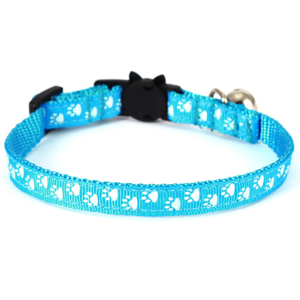 Transfronterizo nuevo gato campana gato garra barba collar de mascota hebilla de seguridad ajustable collar de gato de luz nocturna