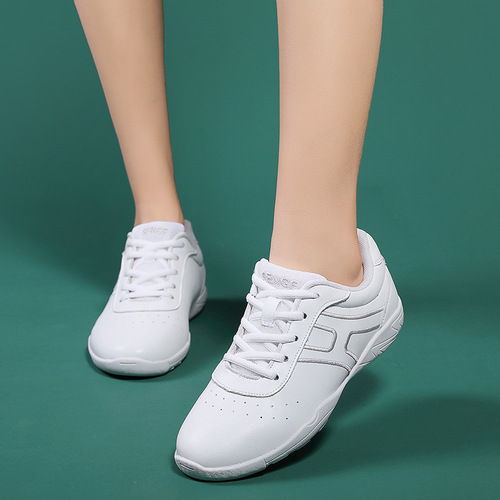 Fitness dance shoes, competitive aerobics shoes, cheerleading training shoes, white competition shoes for men and women, dropshipping wholesale