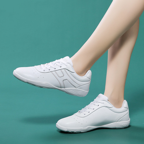 Fitness dance shoes, competitive aerobics shoes, cheerleading training shoes, white competition shoes for men and women, dropshipping wholesale