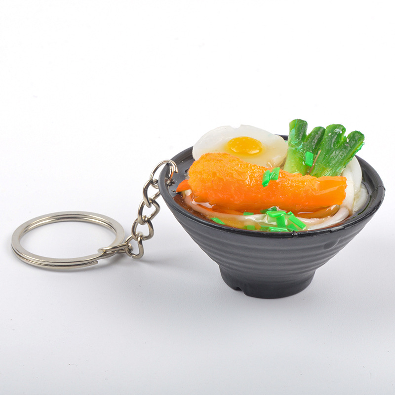 5.2cm 피닉스 새우 계란 국수 (5호) - 열쇠고리