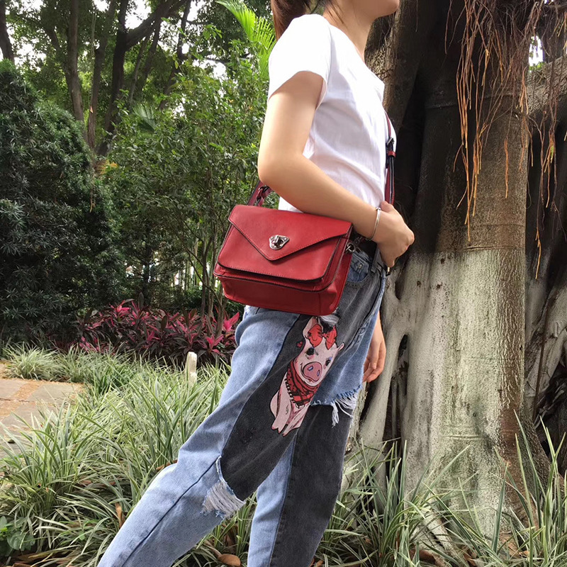 Vegetable Tanned Leather Vintage Envelope Bag Mini Cowhide Crossbody Bag Women's All-match Internet Popular One-shoulder Messenger Bag Fashion Handbag
