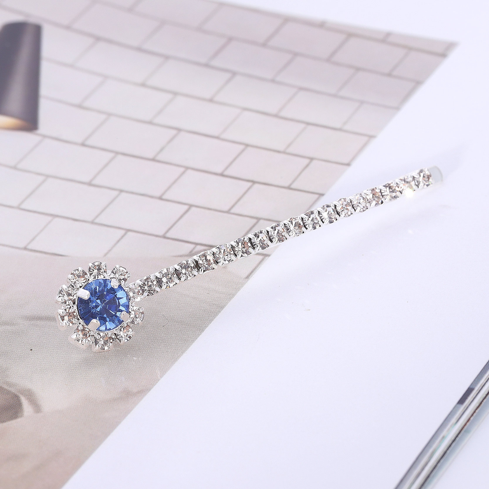 Transfronterizo nuevo estilo coreano clip horquilla joya rhinestone flequillo clip moda accesorios para el cabello puesto de suministro al por mayor