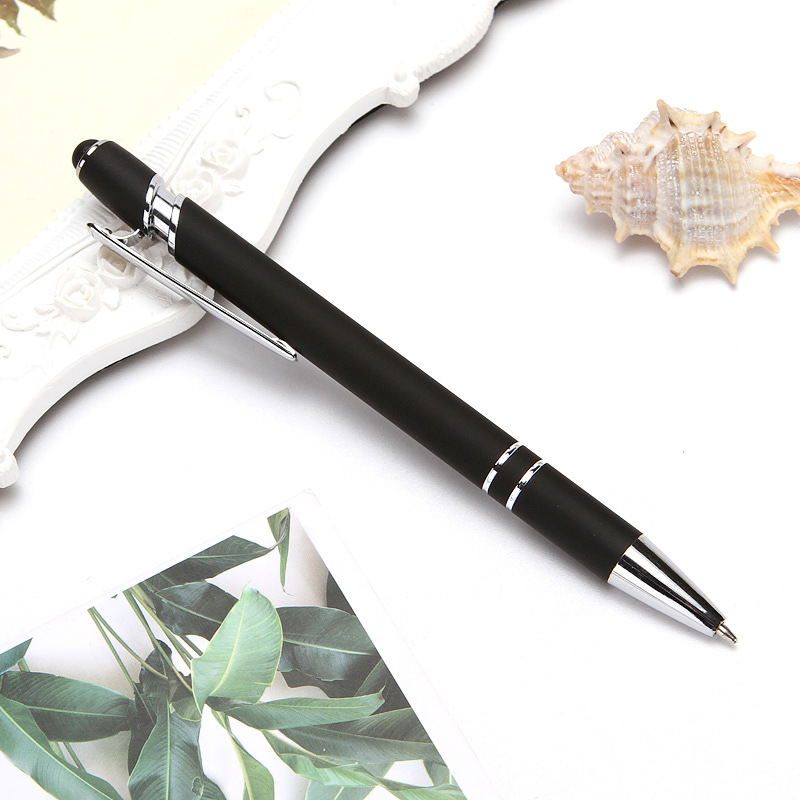 Bolígrafo mágico con varilla de aluminio y metal, bolígrafo de prensa con pegamento en aerosol, bolígrafo de regalo publicitario, bolígrafo táctil con logotipo impreso de letras