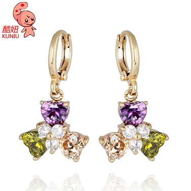Earrings, Korean style, simple and elegant design, wholesale