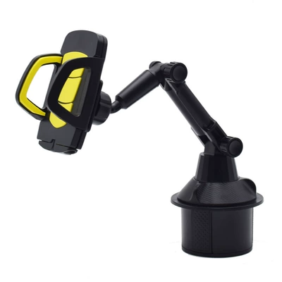bracket center console rear seat – Car phone holder - long-joint-water-cup-three-horizontal-yellow