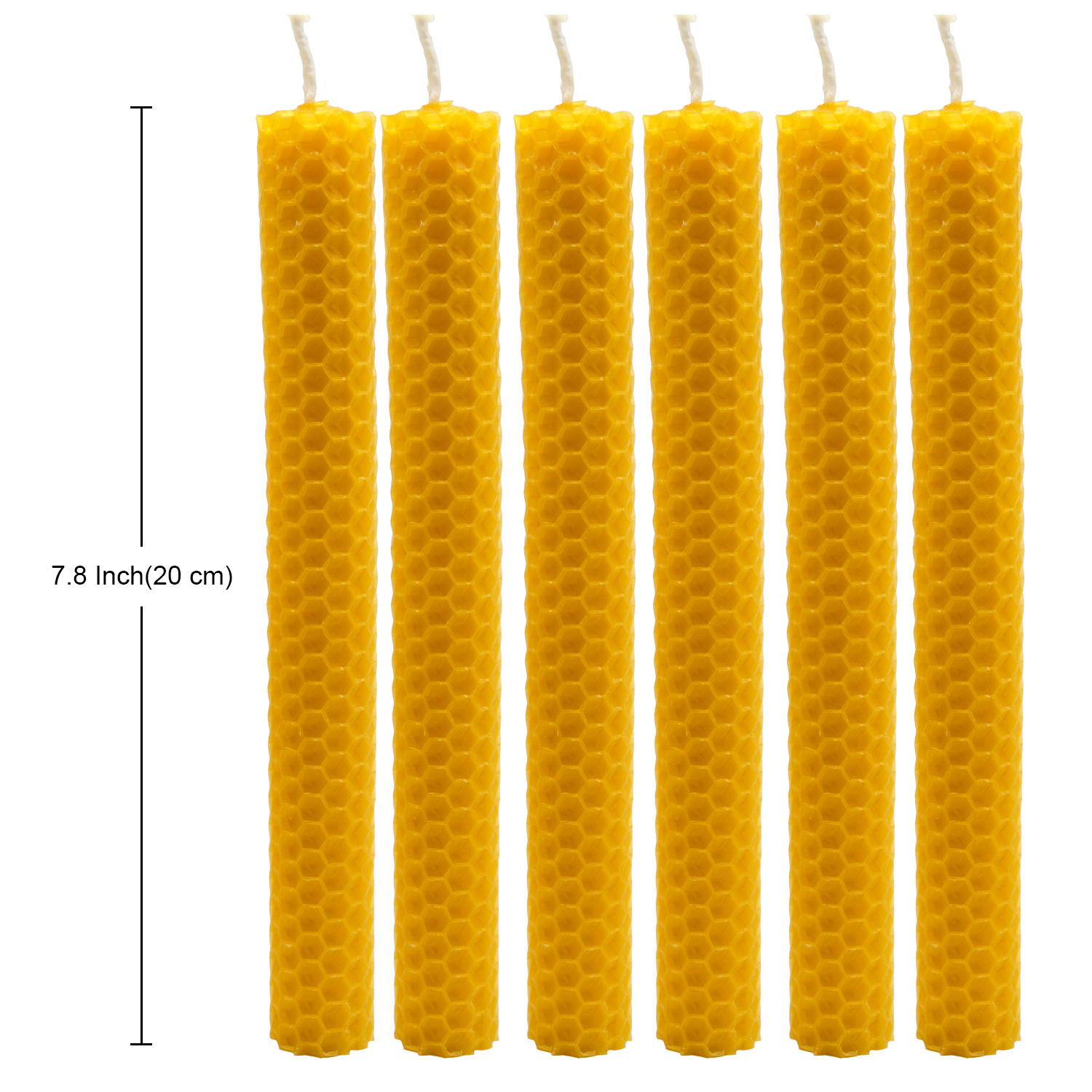 Vela de cera de abejas nórdica hecha a mano panal hogar occidental FIESTA DE Navidad escena diseño cera de abejas varilla larga vela cono