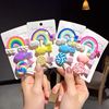 Children's rainbow cute hairgrip, hairpins, accessory