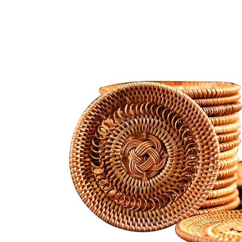 Vietnamese rattan tea coasters, table mats, tea ceremony accessories, pot holders, rattan bowl mats, pot mats, pot insulation mats