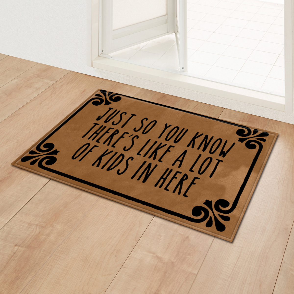 Entrada de bienvenida pequeña alfombra de piso transfronterizo absorbente antideslizante alfombra de piso baño dormitorio sala de estar puerta alfombra de bienvenida