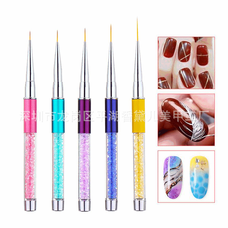 New nail art pen drawing pen drawing pen rhinestone Rod drawing pen nail painting pen nail brush brush nail