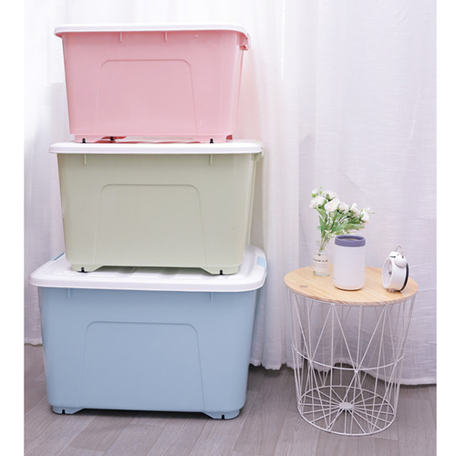 Storage box, plastic extra-large thickened storage box for clothes and quilts, toy storage box, clothing storage box