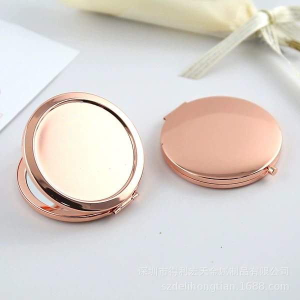 7cm single -sided solid rose gold
