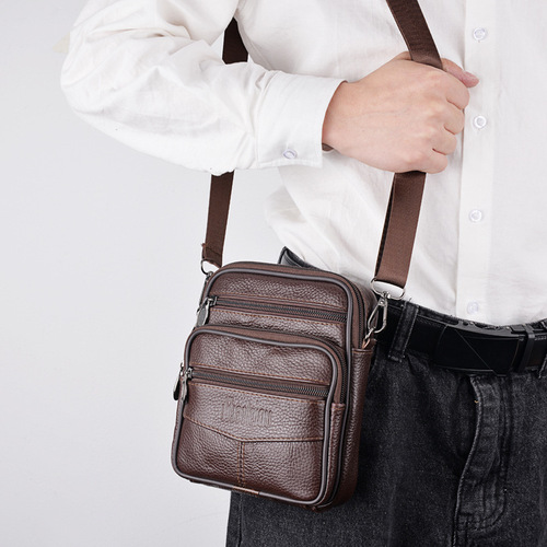 Factory new men's waist bag multi-functional shoulder crossbody bag wearable belt mobile phone waist bag wholesale men's waist bag