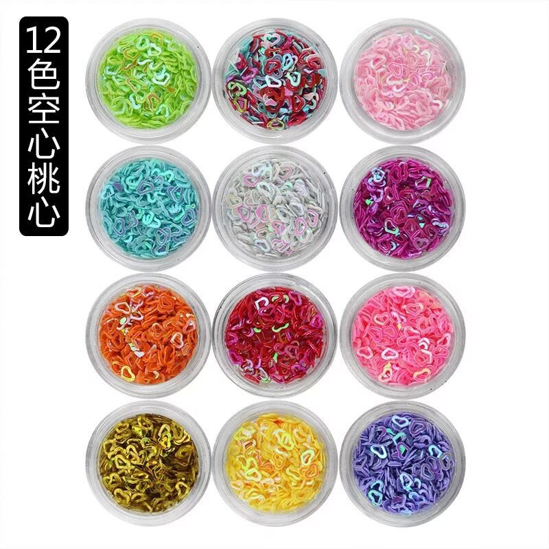 12 색 중공 심장