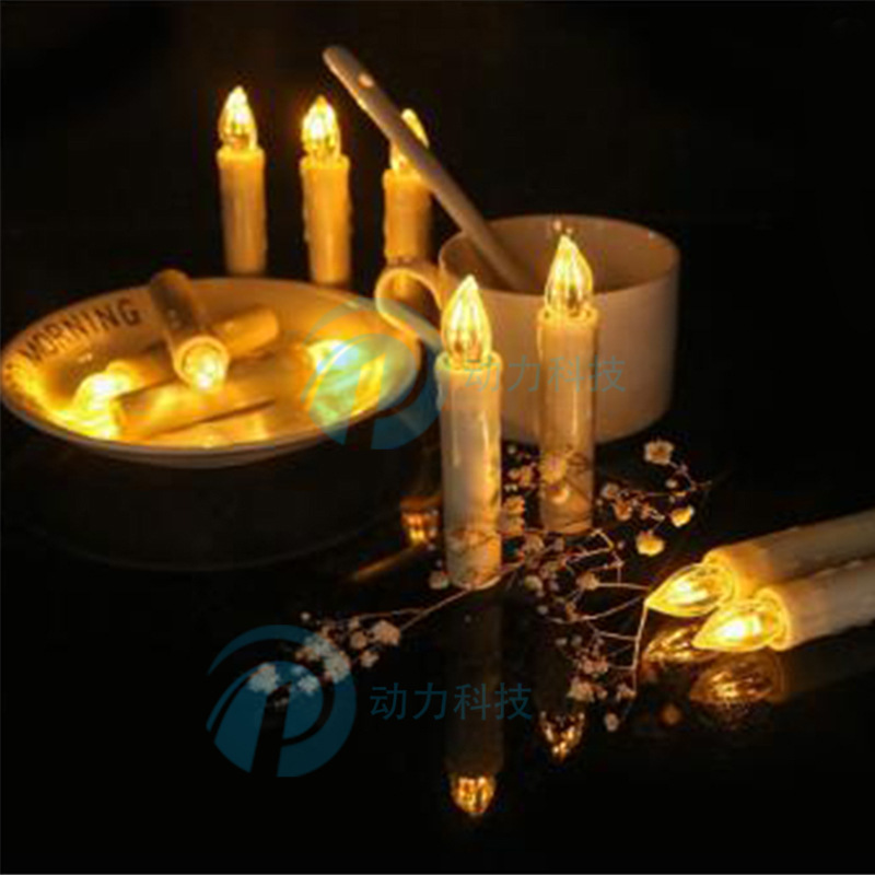 Vela electrónica LED luz de control remoto Vela de Navidad 9cm fiesta de vela de cumpleaños con clip de árbol de Navidad varilla de cera transfronteriza