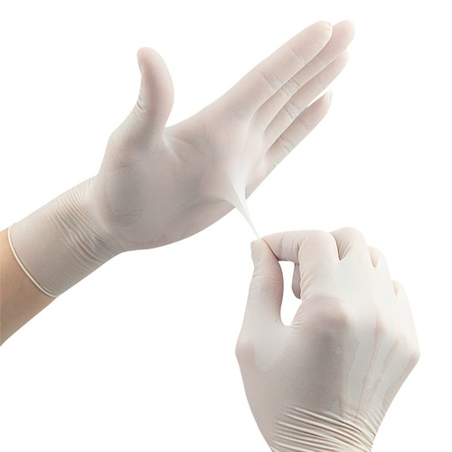Super protective powder-free thickened 6g wear-resistant latex gloves kitchen catering food grade disposable rubber latex gloves