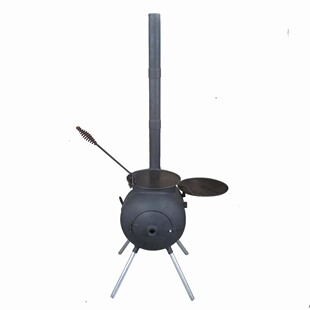 Super strong iron barbecue stove mobile stove suitable for all kinds of cooking methods in stock sale use wood charcoal