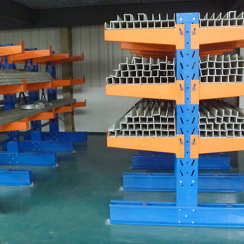 悬臂式货架 单双面可选承重强定制臂长物料存储架 多层托臂置物架