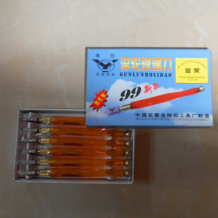 鹰冠牌金刚石玻璃刀 3#滚轮式注油陶瓷切割玻璃切割